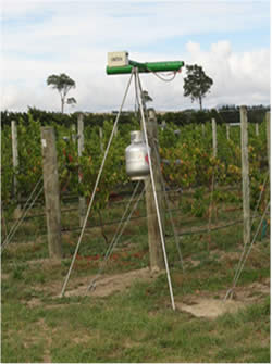 Gas Gun in a Vineyard